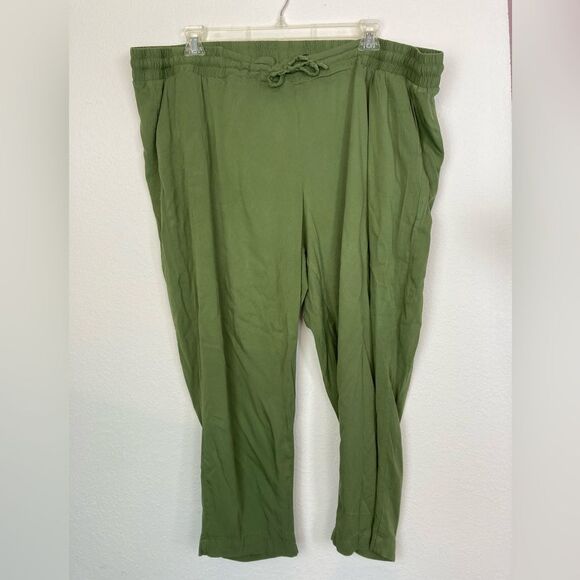 Torrid flowy pants w/ wide elastic drawstring waist and pockets EUC - Picture 2 of 8